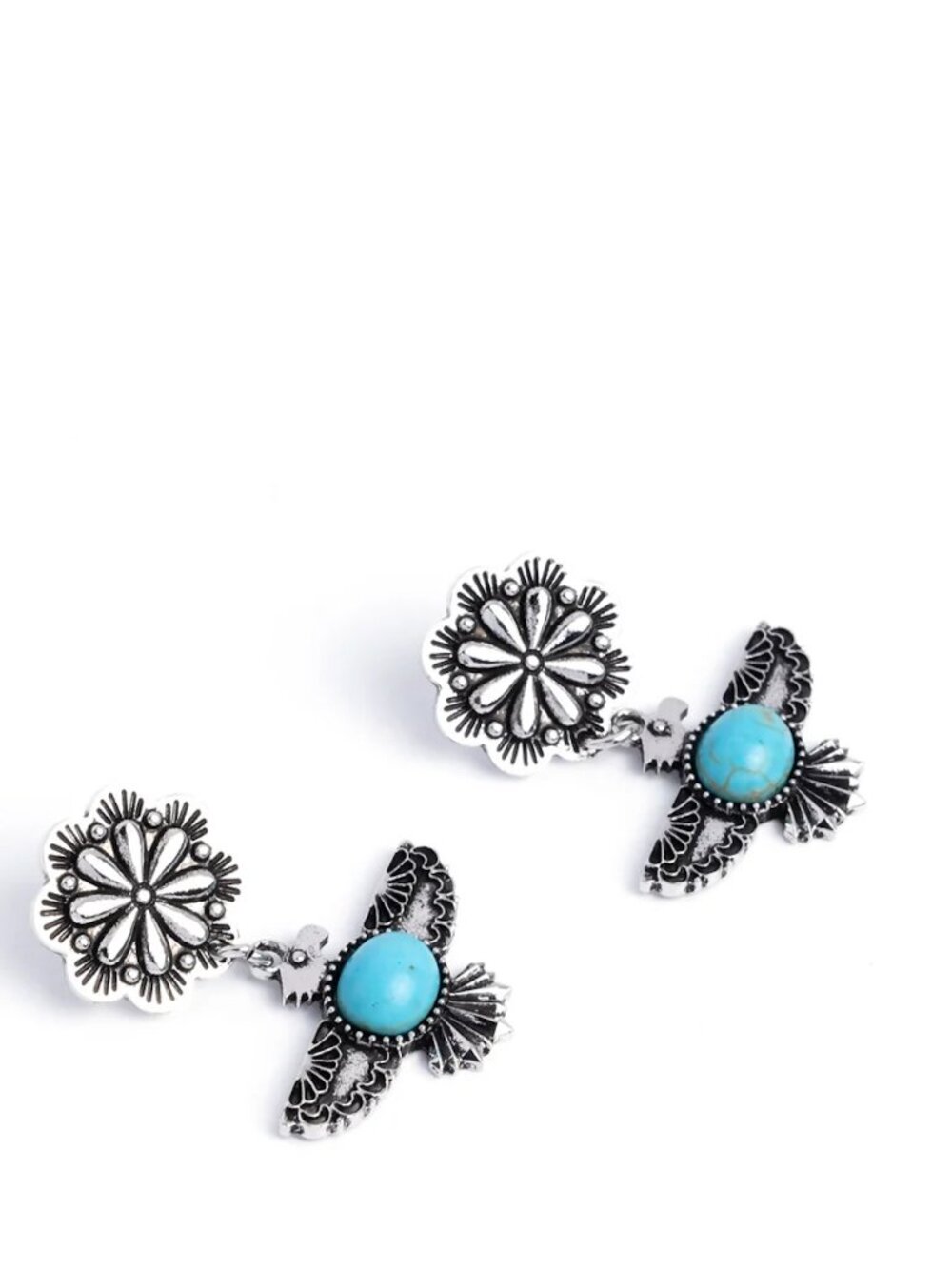 Paparazzi Eagle Excitement Blue Post Earrings